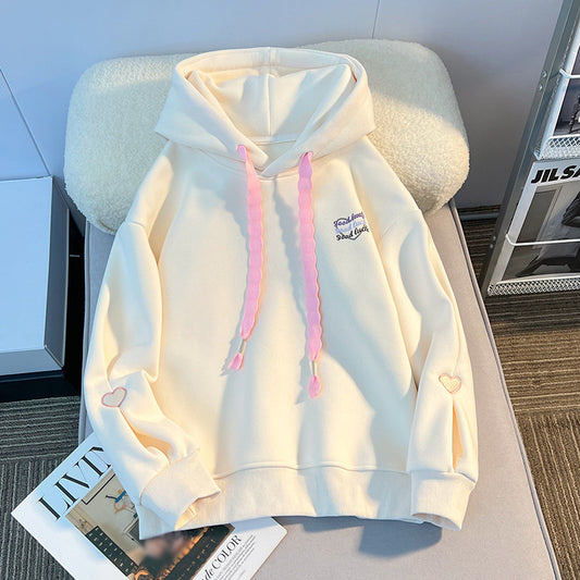 Love Letter Embroidered Korean Style Hoodie