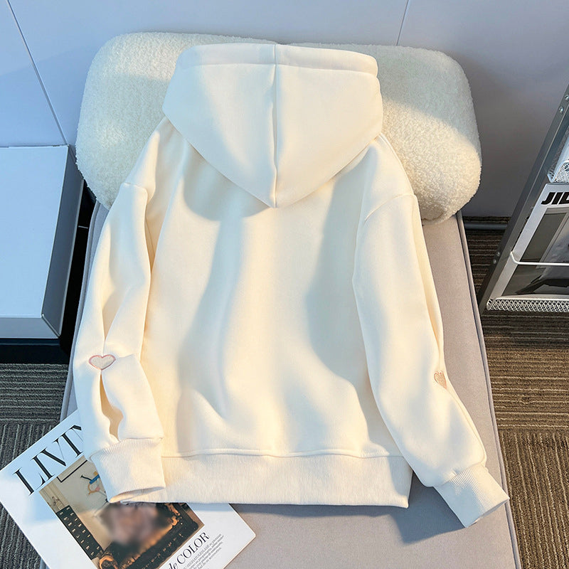 Love Letter Embroidered Korean Style Hoodie