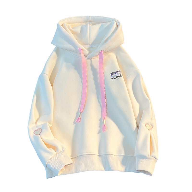 Love Letter Embroidered Korean Style Hoodie